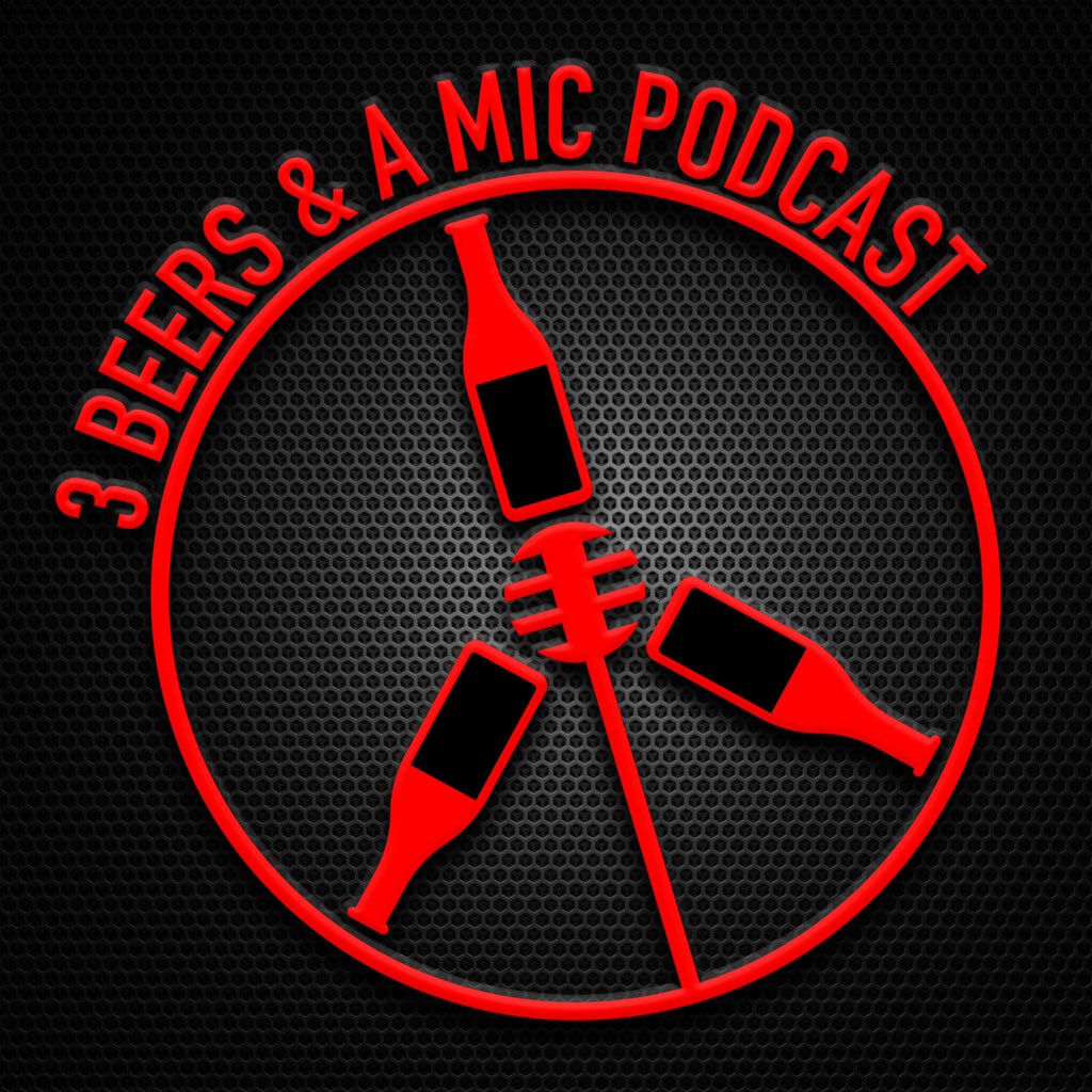 Logo for 3 Beers and a Mic podcast